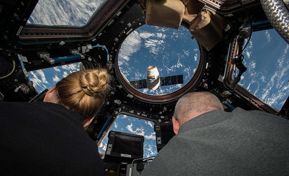 View from International Space Station cupola module.
